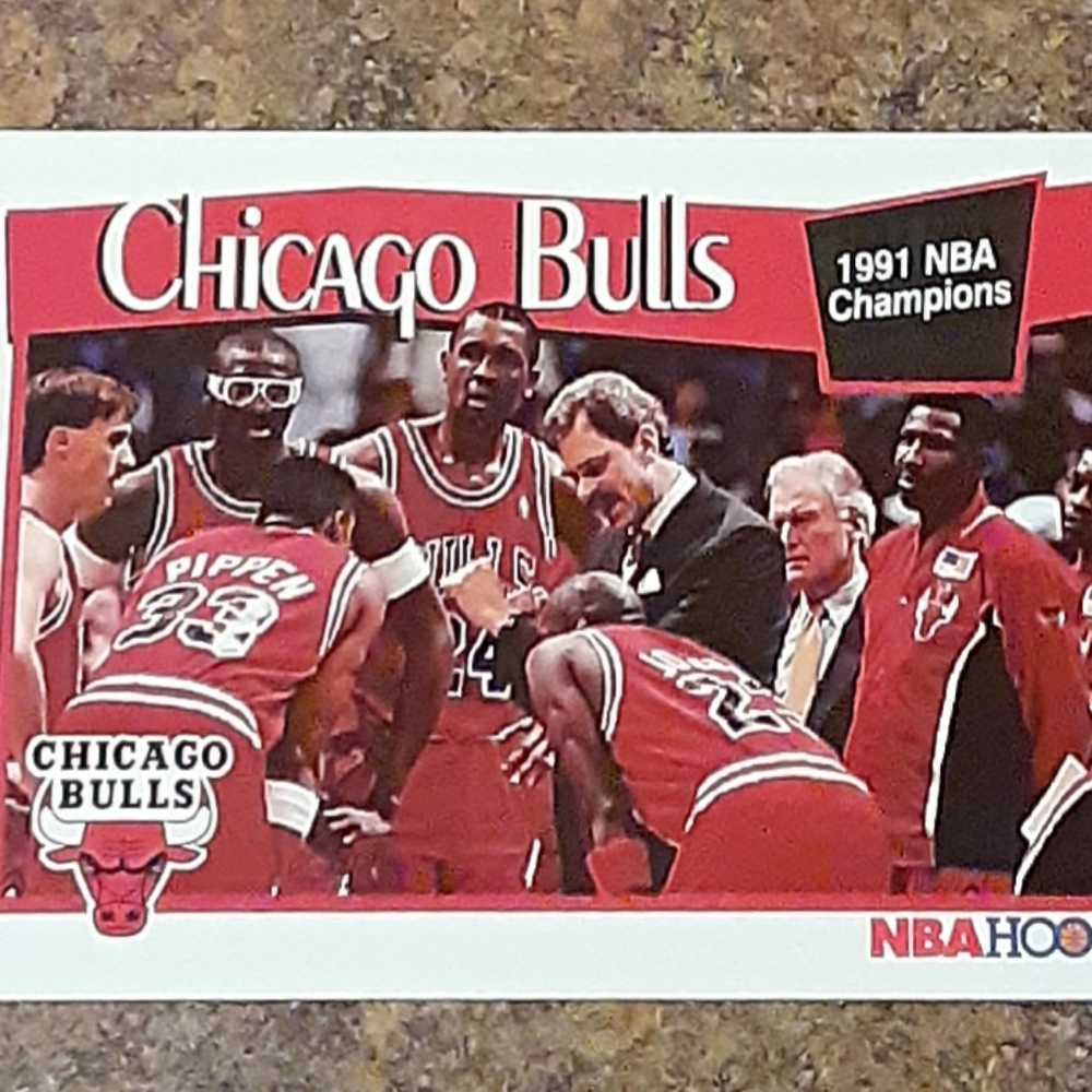 Michael Jordan First NBA Chapionship Collectible Sports Memorabilia Card